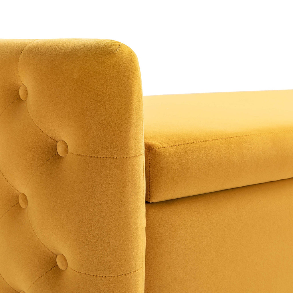 Angelo Upholstered Flip Top Storage Bench