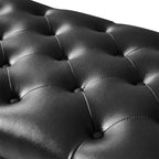 Abner Traditional Upholstered Storage Bench with Button Tufting