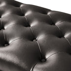 Abner Traditional Upholstered Storage Bench with Button Tufting