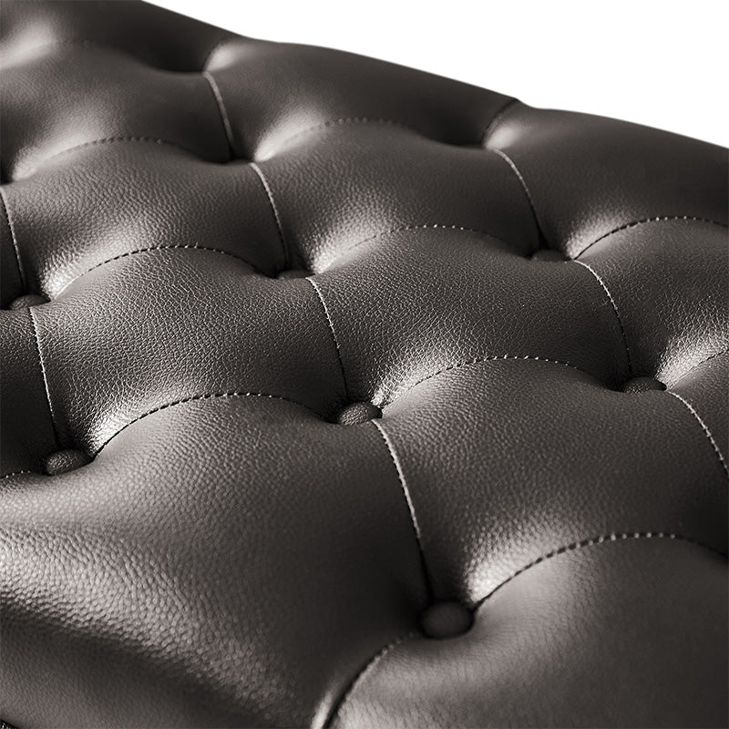 Abner Traditional Upholstered Storage Bench with Button Tufting