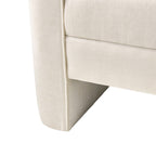 Diana 57 Wide Modern Chenille Upholstered Bench with Piped Edges and Foam Cushion