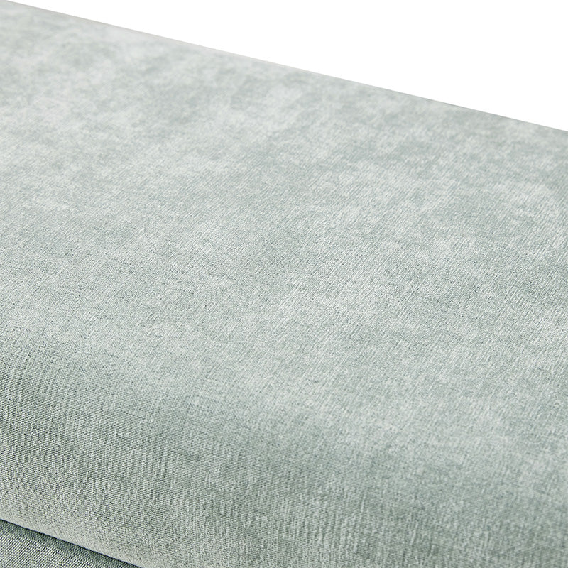 Diana 57 Wide Modern Chenille Upholstered Bench with Piped Edges and Foam Cushion