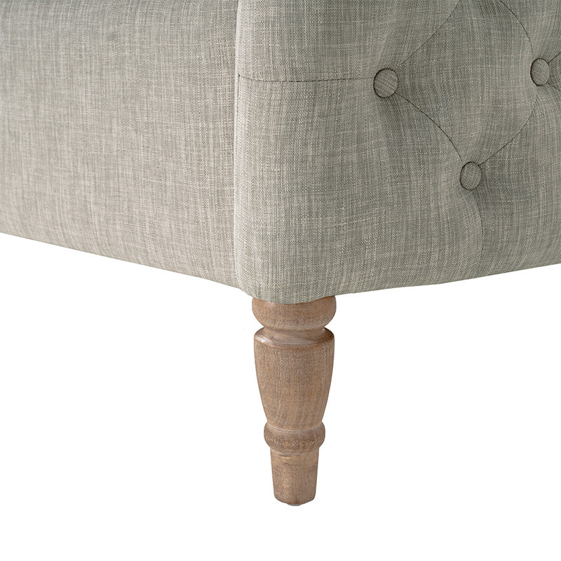 Octavia Upholstered Storage Bench with Turned Wood Legs