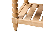 Felipa Farmhouse Rustic Wood Bench with Upholstered Seat and Storage Shelf