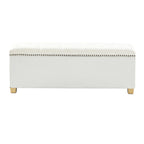 Rainald Versatile Minimalist Storage Bench with Removable Fabric Cover