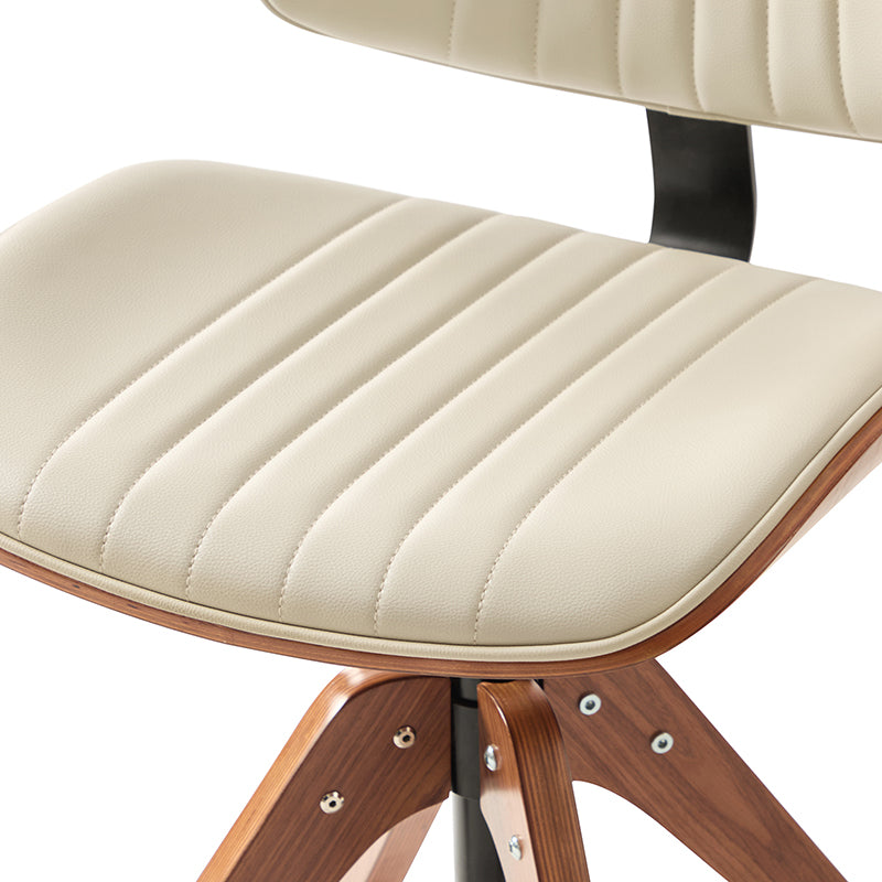 Griselda Adjustable Office Chair with Stable Wooden Structure & Ergonomic Backrest