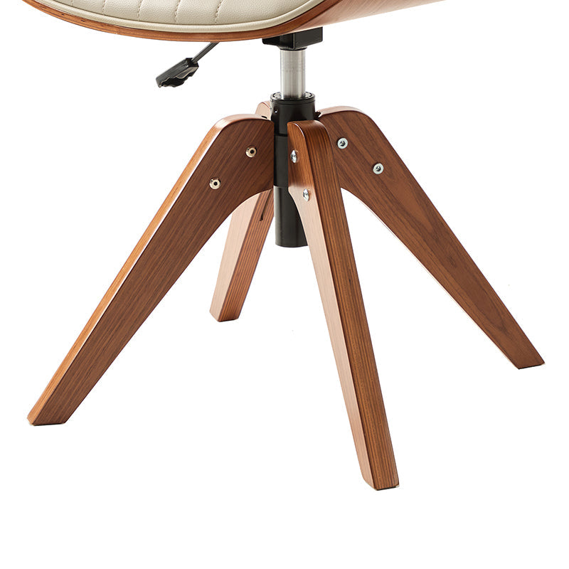 Griselda Adjustable Office Chair with Stable Wooden Structure & Ergonomic Backrest