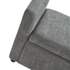 Benito 59.4 Wide End of Bed Storage Couch Bench with Two Throw Pillows