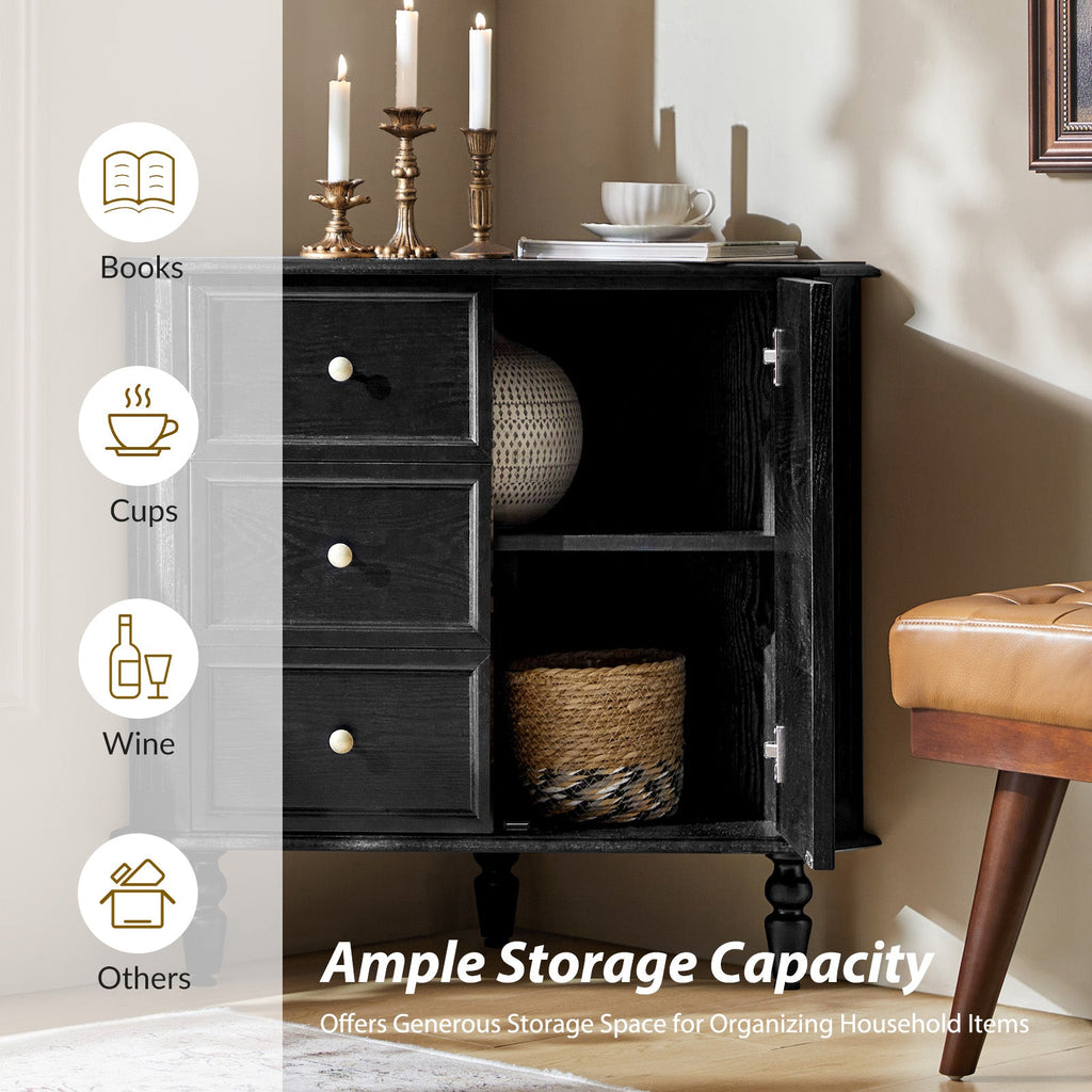 Belle Multifunctional Corner Storage Cabinet