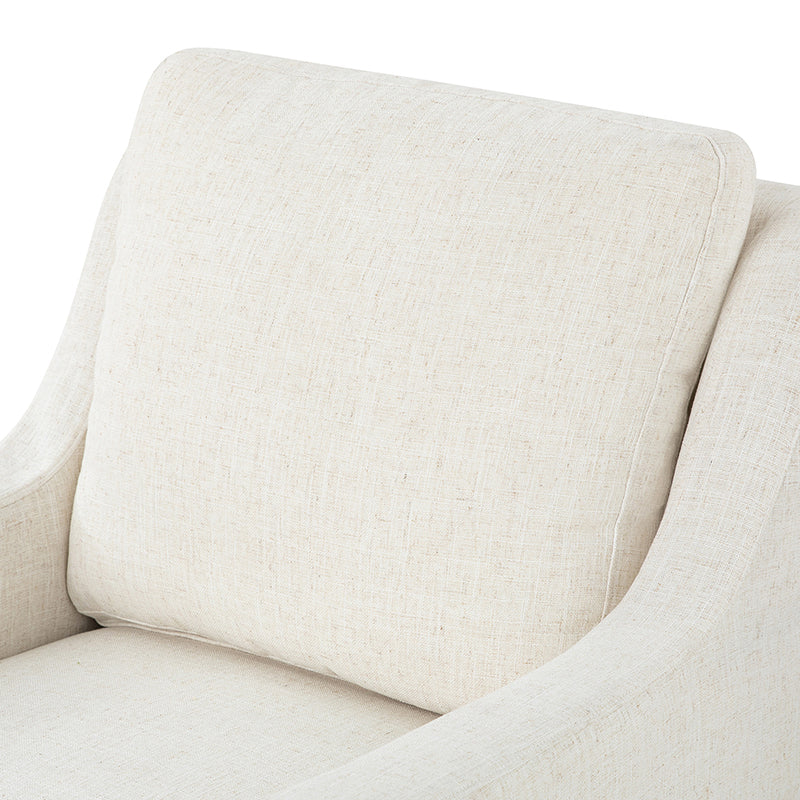 Stanley Glider Slipcovered Swivel Chair with Slope Arm(Optional Types)