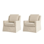 Stanley Glider Slipcovered Swivel Chair with Slope Arm(Optional Types)