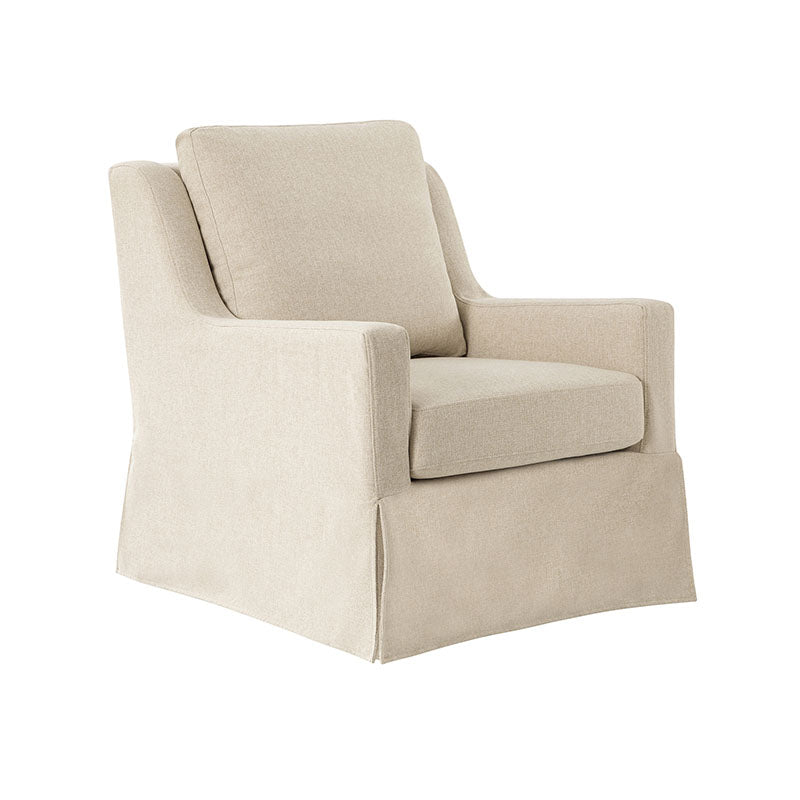 Stanley Glider Slipcovered Swivel Chair with Slope Arm(Optional Types)