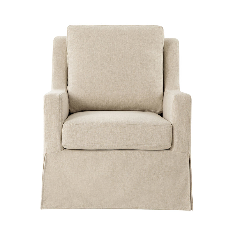 Stanley Glider Slipcovered Swivel Chair with Slope Arm(Optional Types)