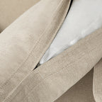 Stanley Glider Slipcovered Swivel Chair with Slope Arm(Optional Types)