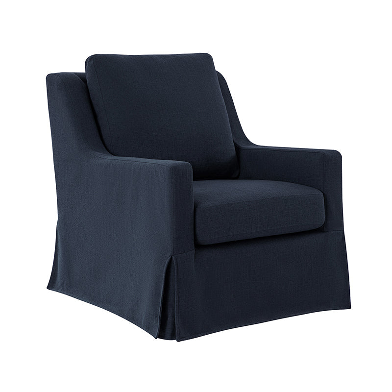 Stanley Glider Slipcovered Swivel Chair with Slope Arm(Optional Types)