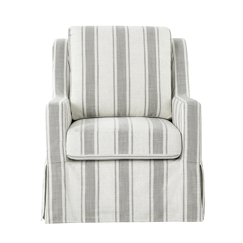 Stanley Glider Slipcovered Swivel Chair with Slope Arm(Optional Types)