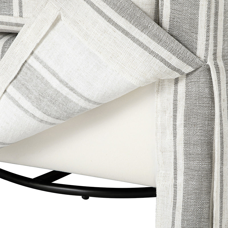 Stanley Glider Slipcovered Swivel Chair with Slope Arm(Optional Types)