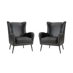 Shepherd Wingback Vegan Leather Armchair(Optional Types)