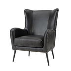 Shepherd Wingback Vegan Leather Armchair(Optional Types)