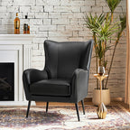 Shepherd Wingback Vegan Leather Armchair(Optional Types)