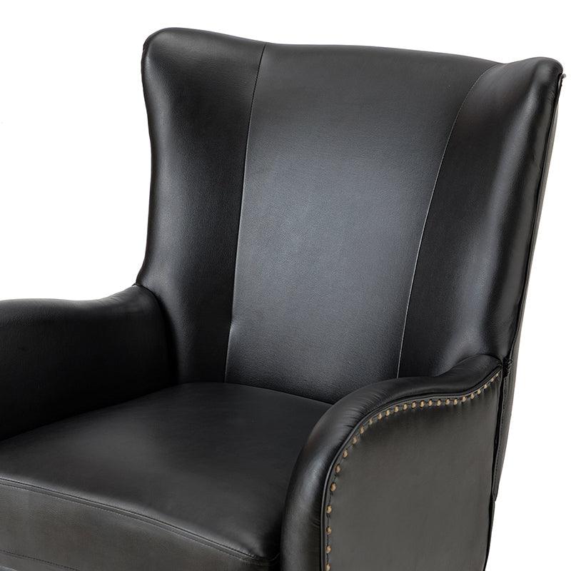 Shepherd Wingback Vegan Leather Armchair(Optional Types)