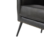 Shepherd Wingback Vegan Leather Armchair(Optional Types)