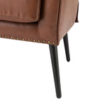 Shepherd Wingback Vegan Leather Armchair(Optional Types)