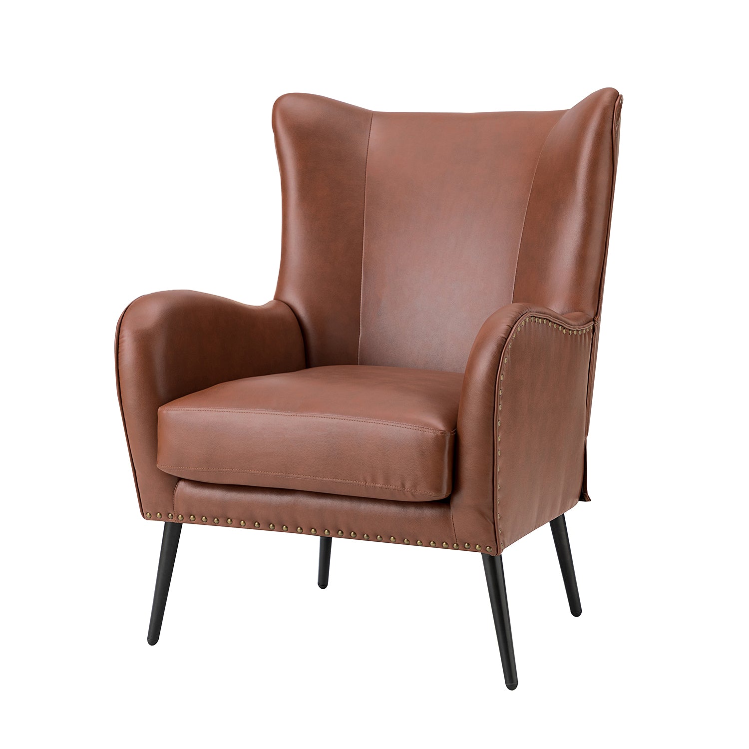 Shepherd Wingback Vegan Leather Armchair(Optional Types)