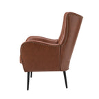 Shepherd Wingback Vegan Leather Armchair(Optional Types)