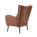 Shepherd Wingback Vegan Leather Armchair(Optional Types)
