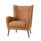 Shepherd Wingback Vegan Leather Armchair(Optional Types)