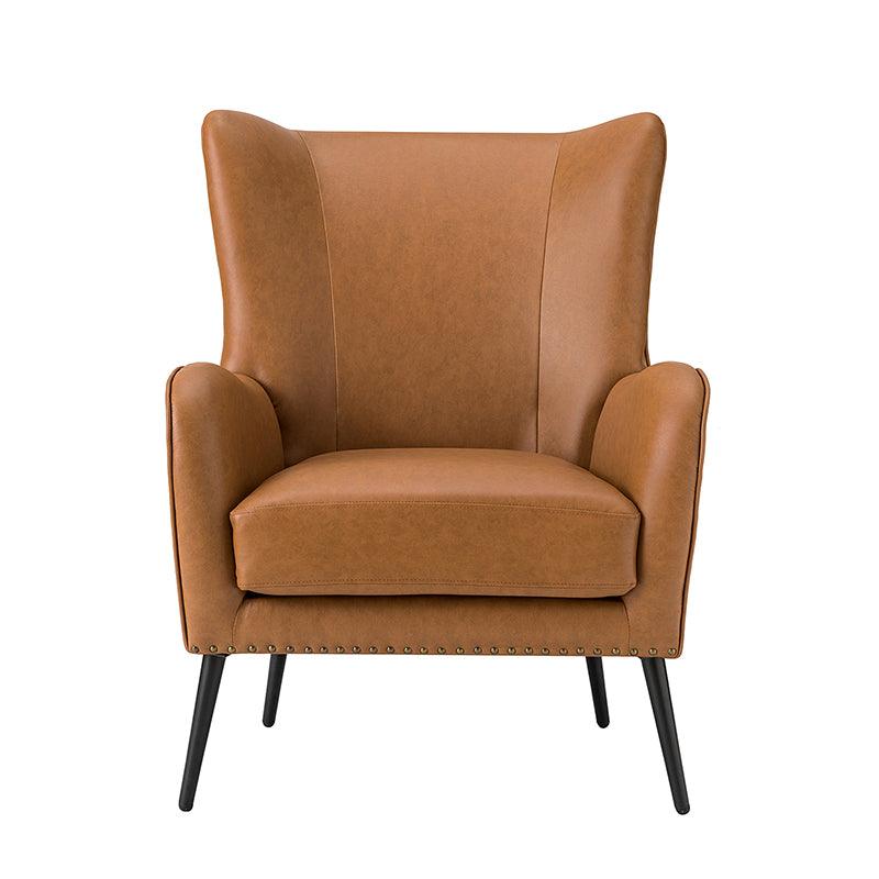Shepherd Wingback Vegan Leather Armchair(Optional Types)
