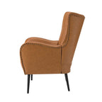 Shepherd Wingback Vegan Leather Armchair(Optional Types)