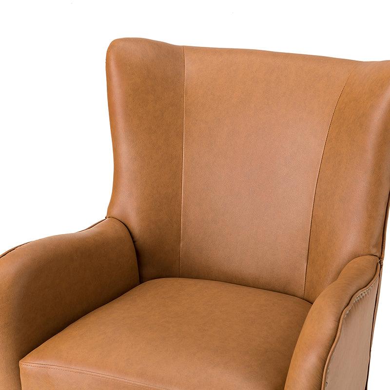 Shepherd Wingback Vegan Leather Armchair(Optional Types)