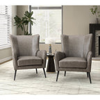 Shepherd Wingback Vegan Leather Armchair(Optional Types)