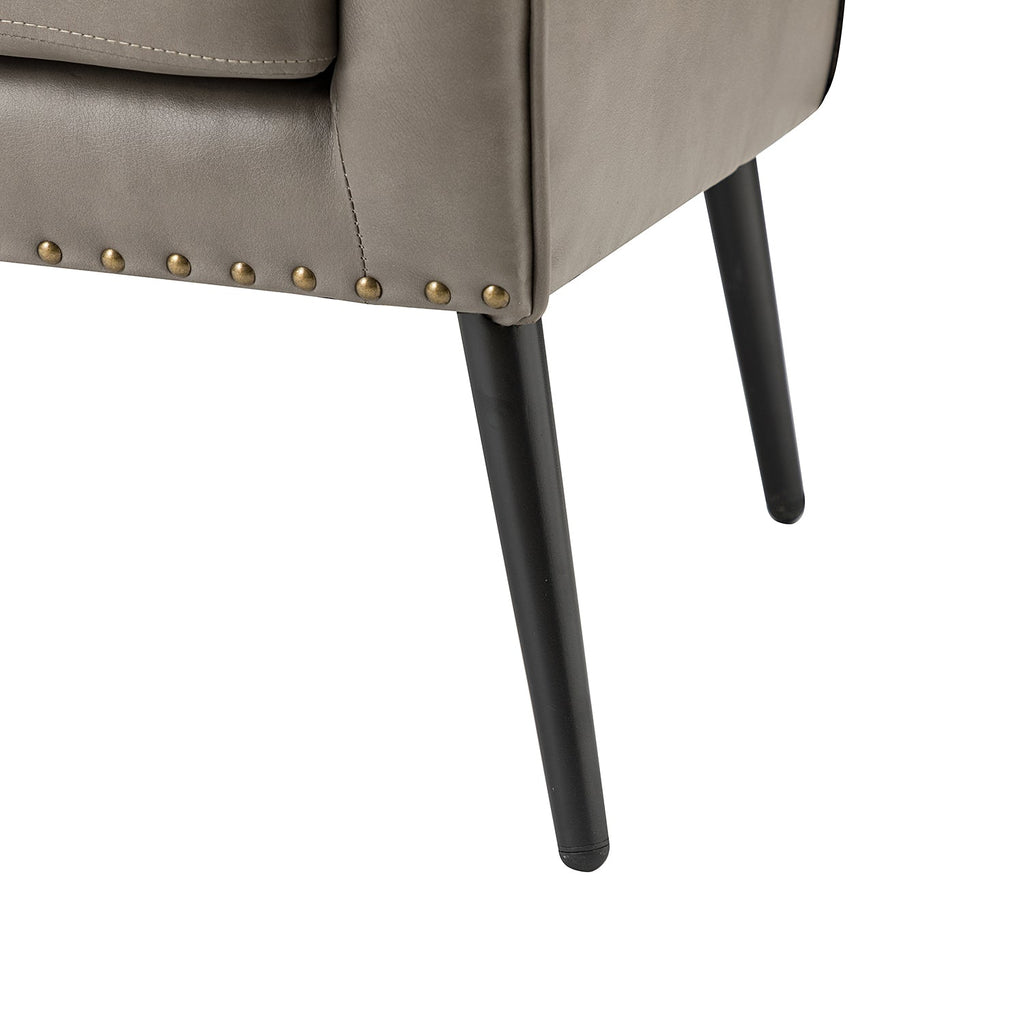 Shepherd Wingback Vegan Leather Armchair(Optional Types)