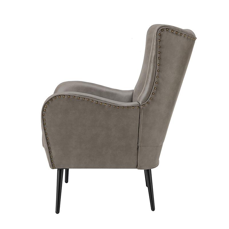 Shepherd Wingback Vegan Leather Armchair(Optional Types)