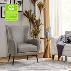 Shepherd Wingback Vegan Leather Armchair(Optional Types)