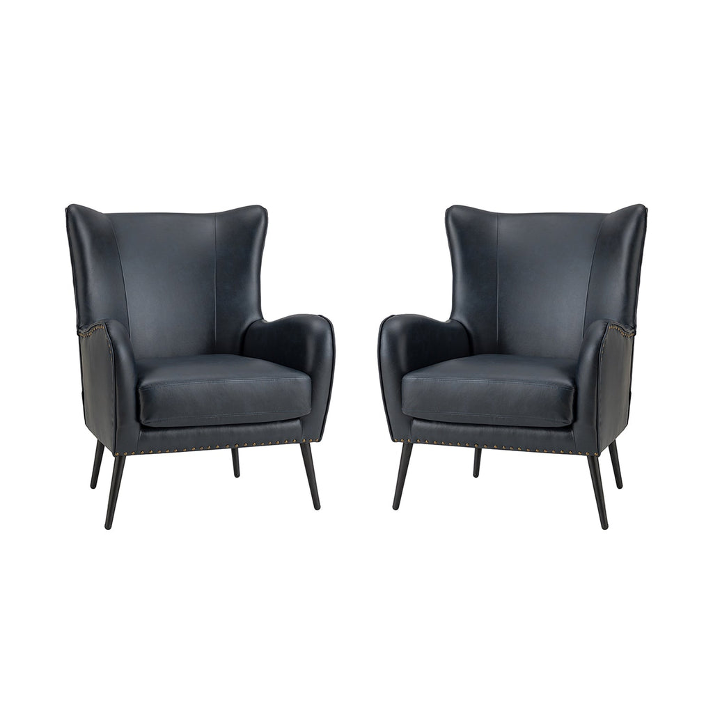 Shepherd Wingback Vegan Leather Armchair(Optional Types)