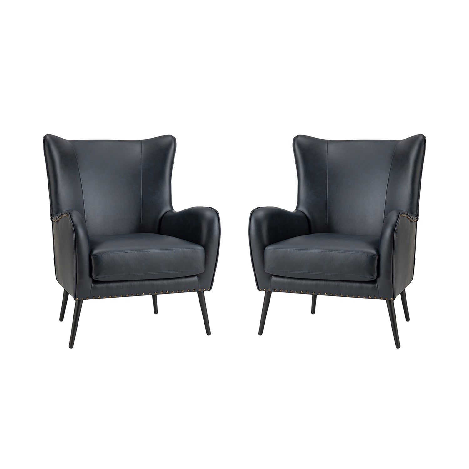 Shepherd Wingback Vegan Leather Armchair(Optional Types)