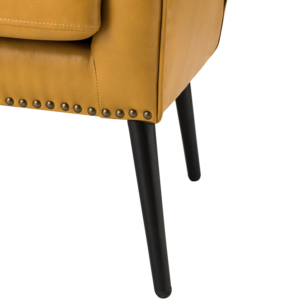 Shepherd Wingback Vegan Leather Armchair(Optional Types)