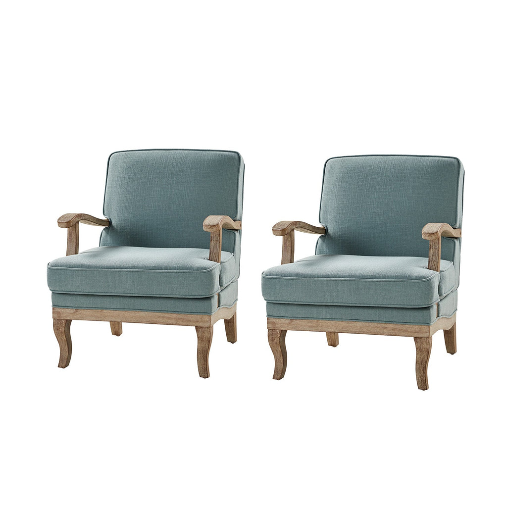 Randolph Farmhouse Upholstered Accent Chair with Wooden Legs(Optional Types)