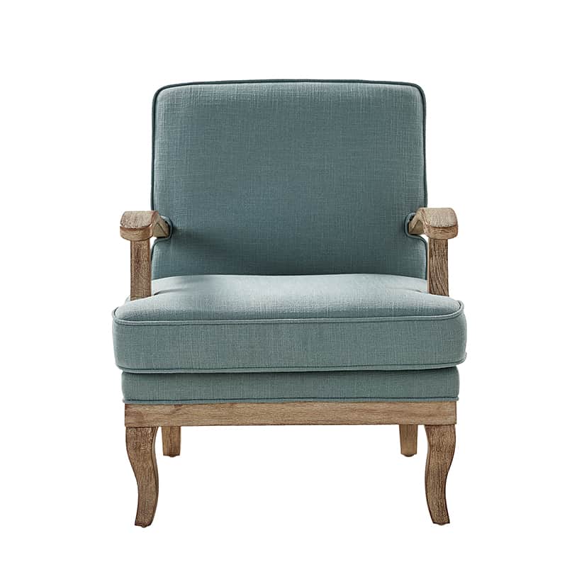 Randolph Farmhouse Upholstered Accent Chair with Wooden Legs(Optional Types)