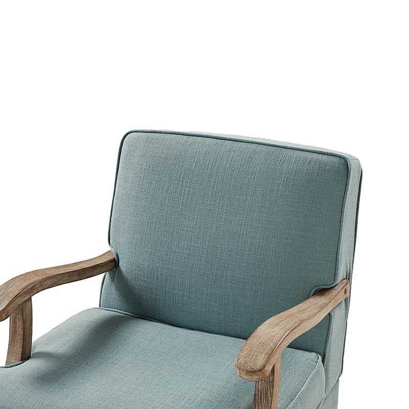Randolph Farmhouse Upholstered Accent Chair with Wooden Legs(Optional Types)