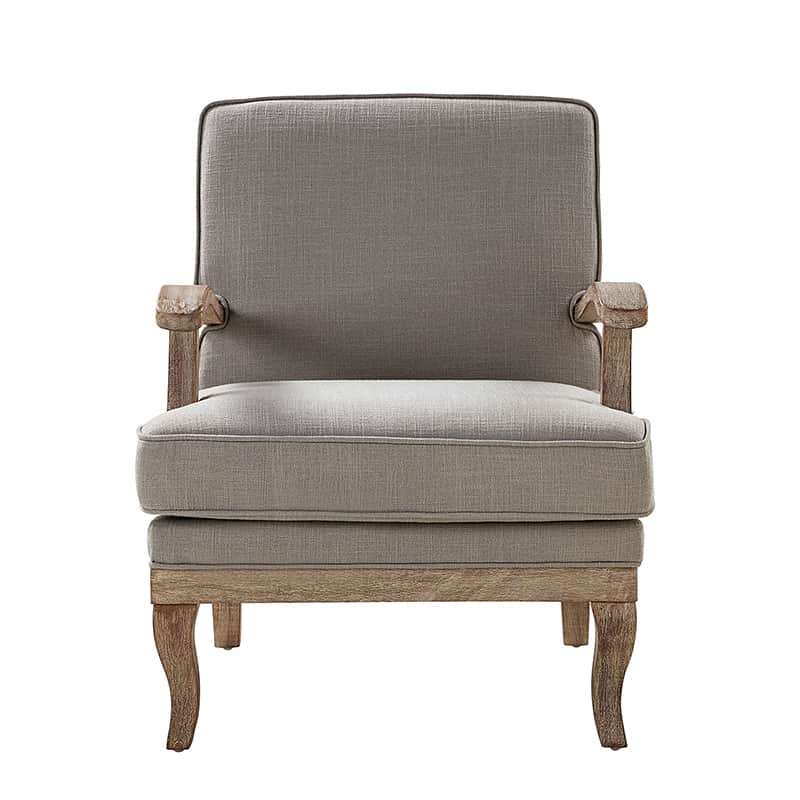 Randolph Farmhouse Upholstered Accent Chair with Wooden Legs(Optional Types)