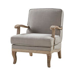 Randolph Farmhouse Upholstered Accent Chair with Wooden Legs(Optional Types)