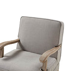 Randolph Farmhouse Upholstered Accent Chair with Wooden Legs(Optional Types)