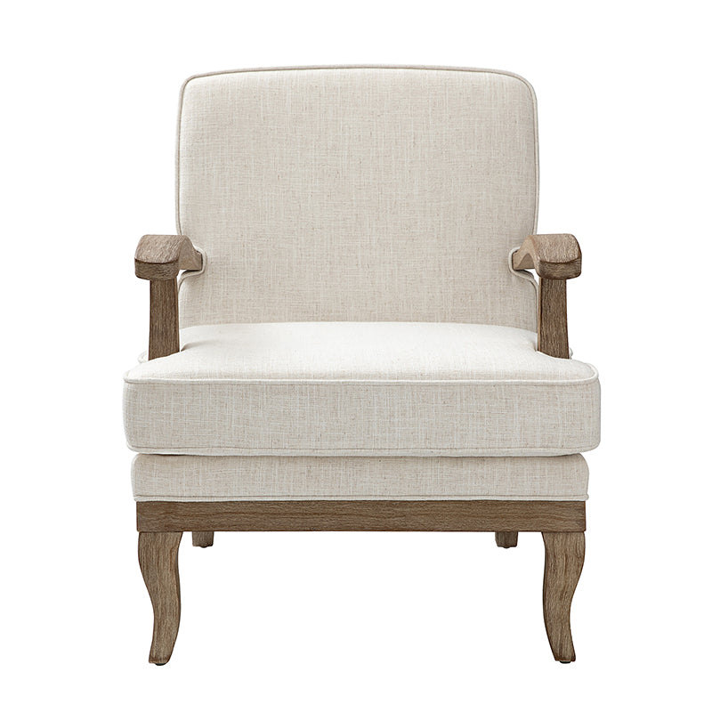 Randolph Farmhouse Upholstered Accent Chair with Wooden Legs(Optional Types)