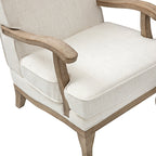 Randolph Farmhouse Upholstered Accent Chair with Wooden Legs(Optional Types)