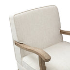 Randolph Farmhouse Upholstered Accent Chair with Wooden Legs(Optional Types)